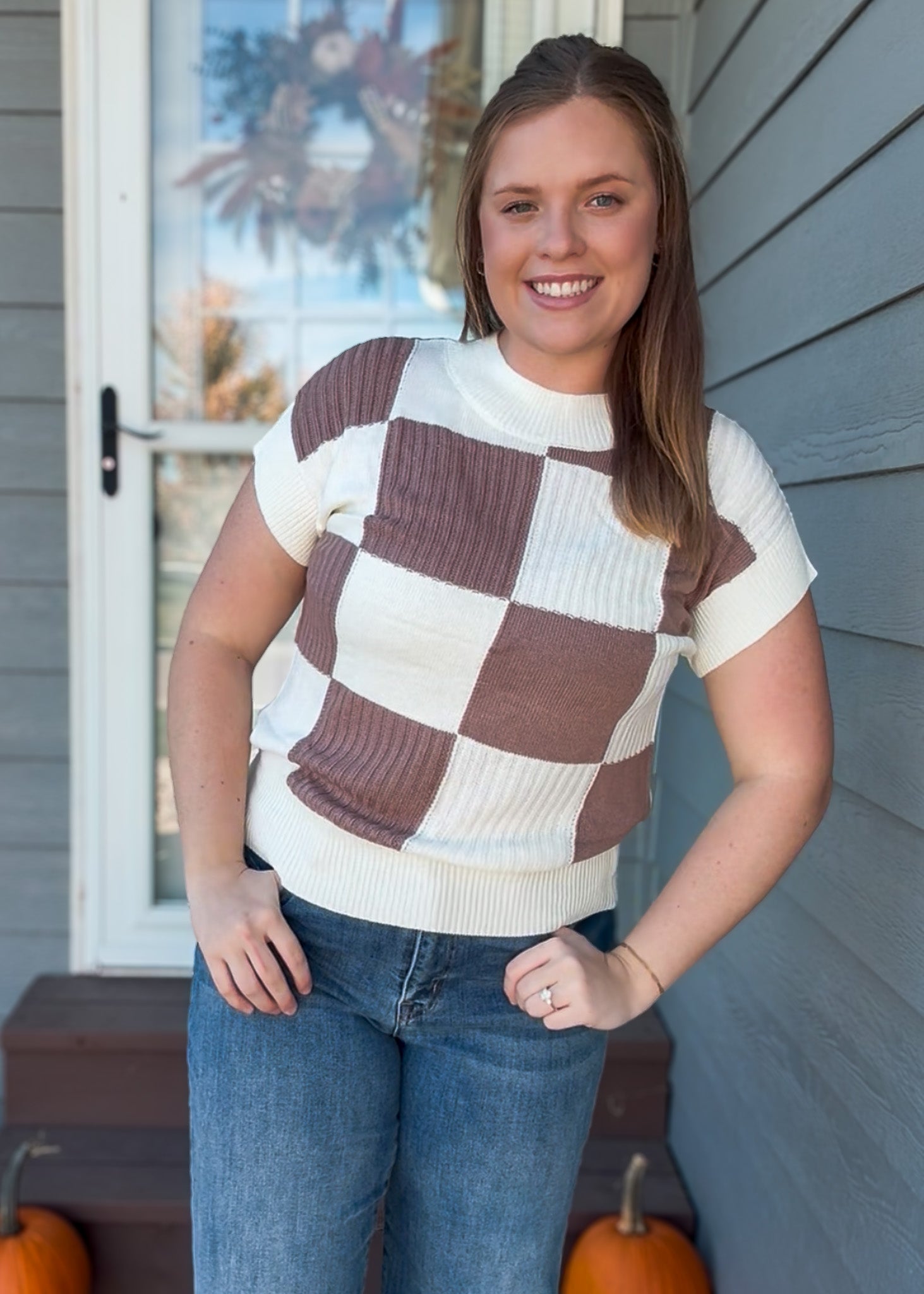 Willow Checkered Knit