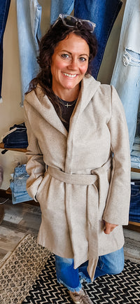 Jackie Fleece Belted Coat