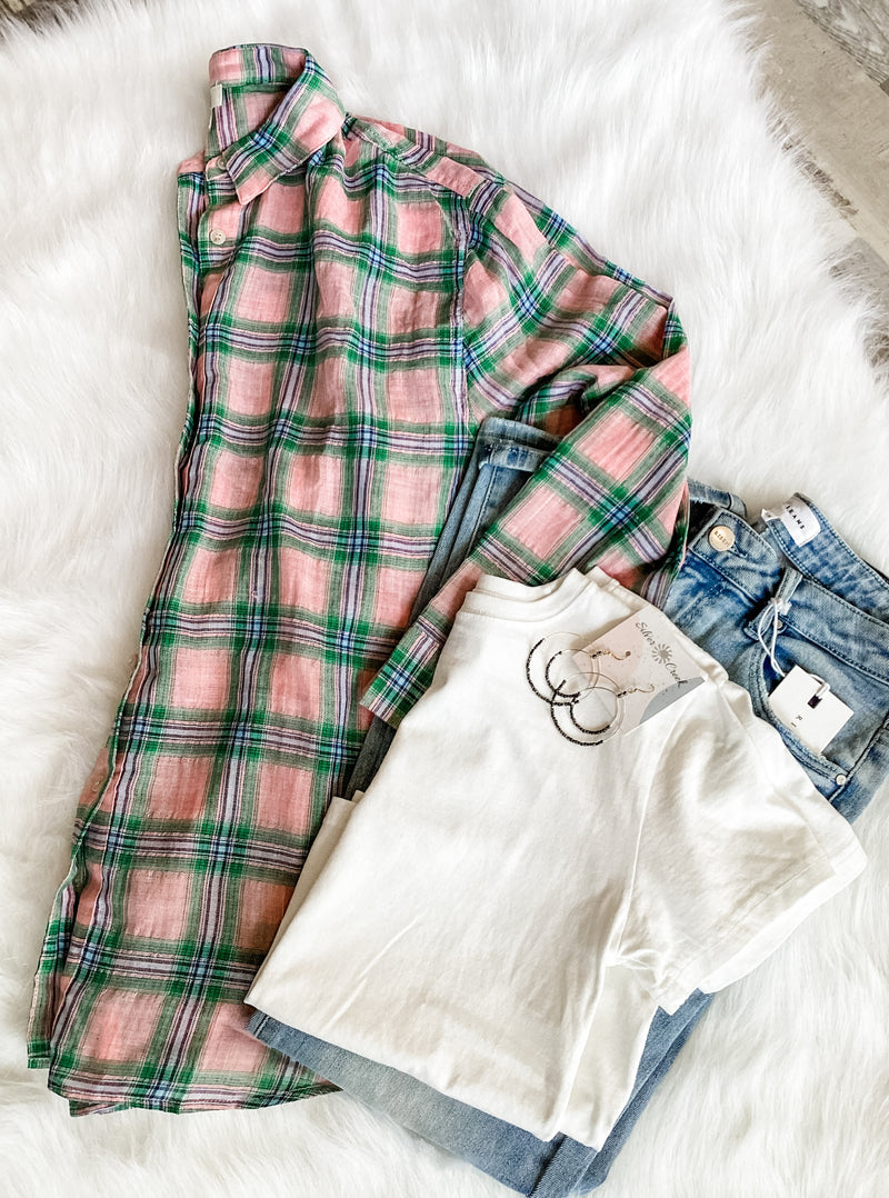 Watermelon Moonshine Plaid