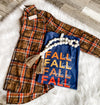 Pumpkin Spice Plaid Flannel