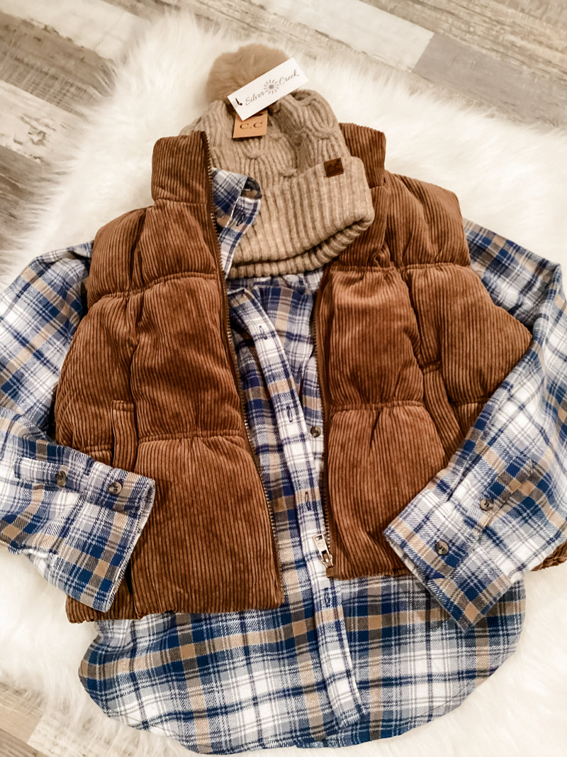 Cocoa Corduroy Vest