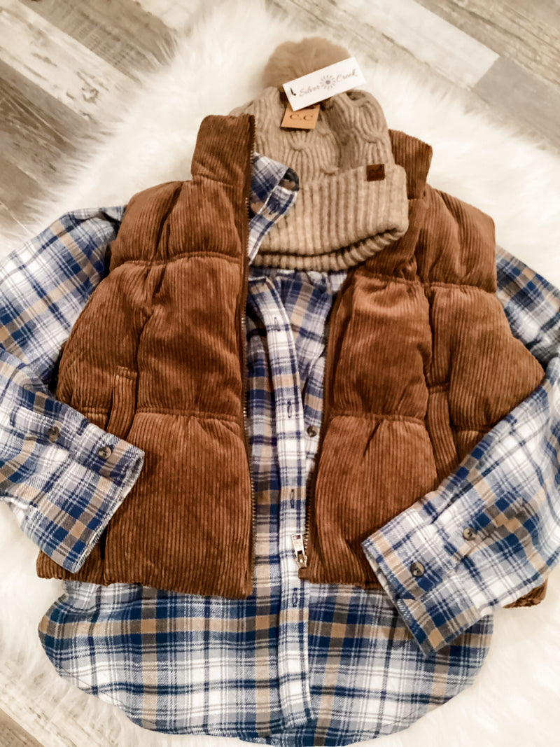 Cocoa Corduroy Vest