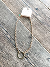 Tanzy Circle Hoop Necklace