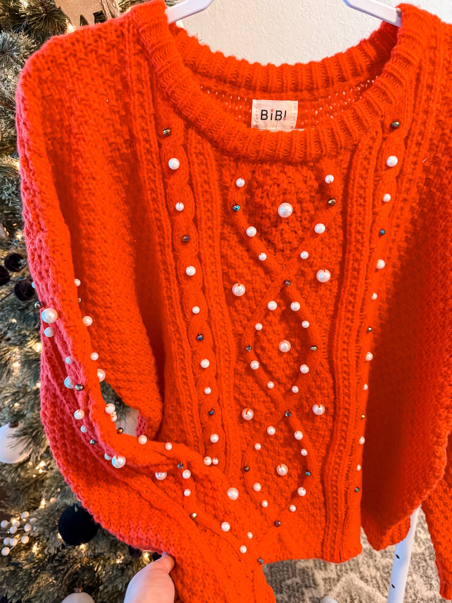 Christmas Pearl Sweater