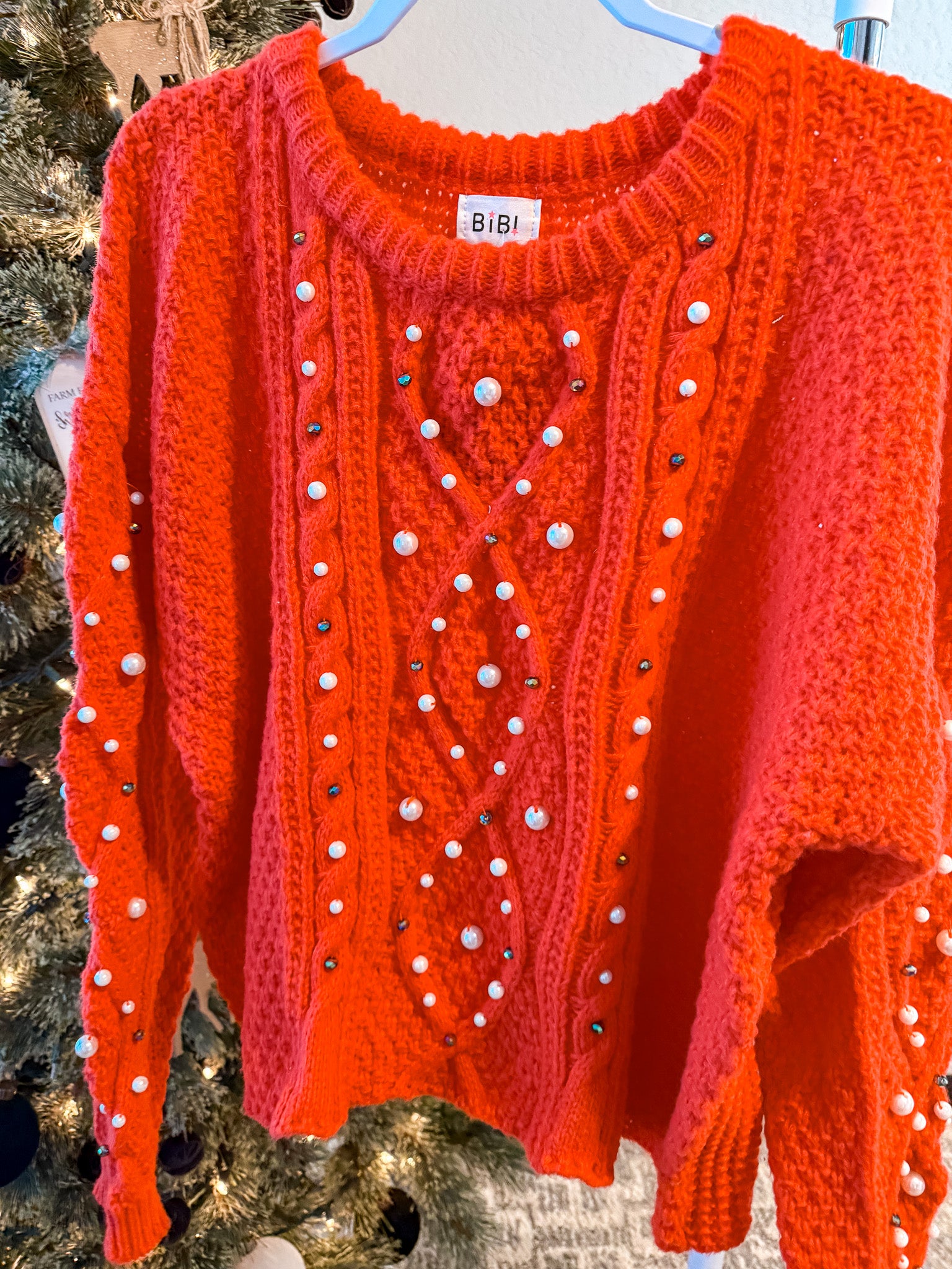 Christmas Pearl Sweater