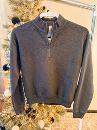 Black Cozy Half-zip