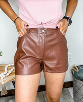 Bree Faux Leather Shorts